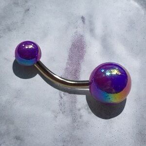 COPY - Metallic belly button ring